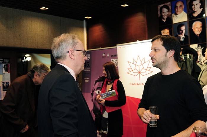 BEOGRAD 02.03.2017. Ambasador Kanade Filip Pinington organizovao je koktel u ime projekcije kanadskog filma To je samo kraj sveta na 45. fest-u. foto Dusan Milenkovic